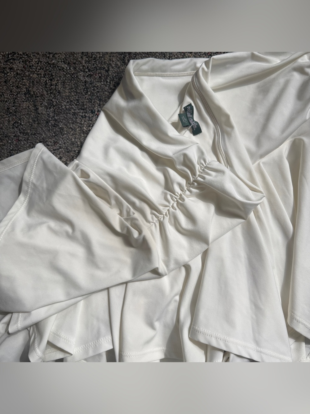 Handkerchief Ruched Mini Skort - Picture 4 of 5